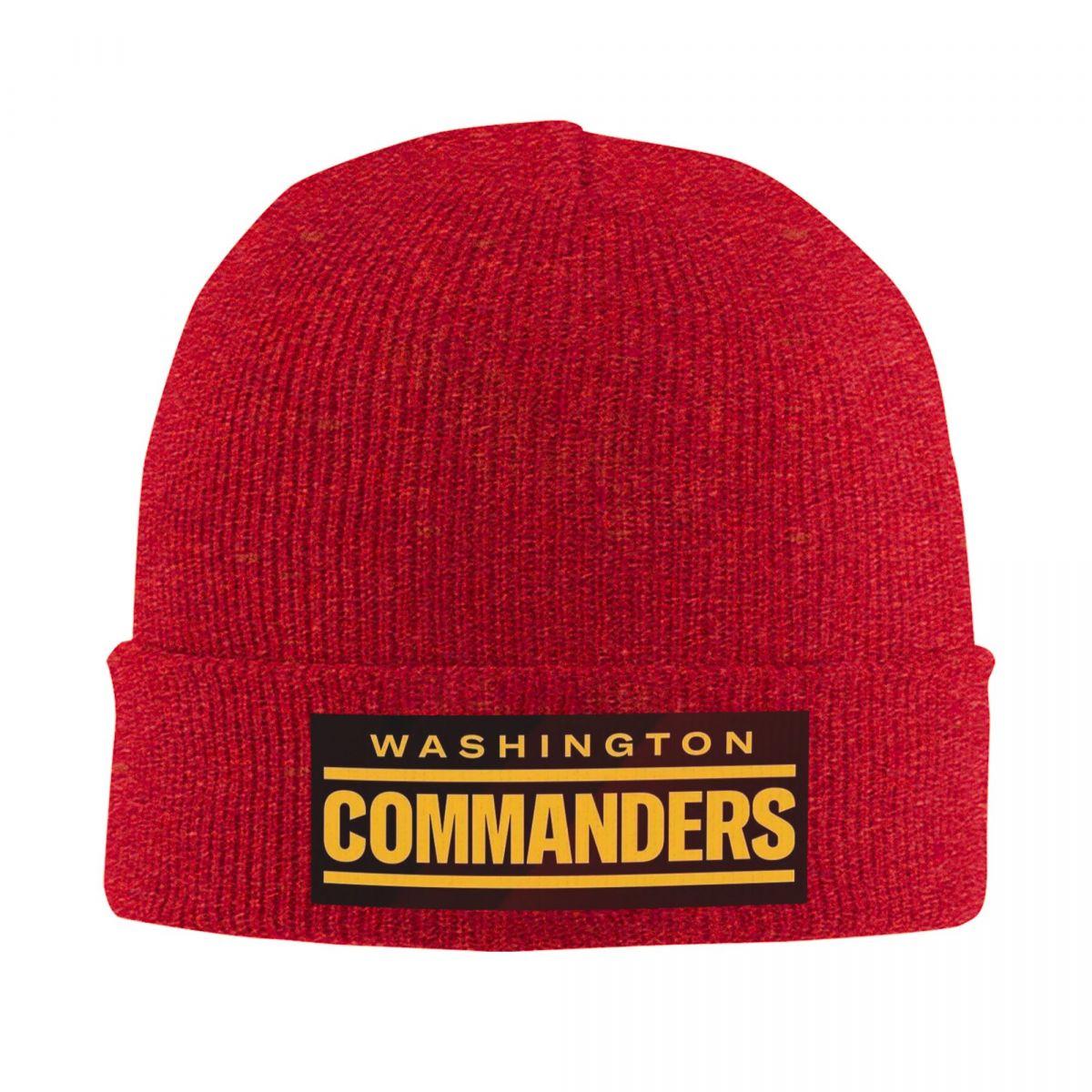 

Washington Commanders Warm Knitted Cap Winter Knit Bonnet Hat Skullies Beanies Hip Hop Caps for Unisex One Size