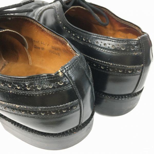 Royal Tweed by Cheaney Made in England Vintage Wingtip Shoes Black Size 9.5 / 28.0cm Men's(USED)