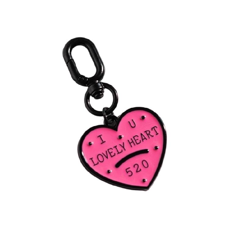 Artistic Vintage Star Heart Keychain Cute Cartoon Star Heart Resin Ornament Sturdy Decorative Home Office Decors