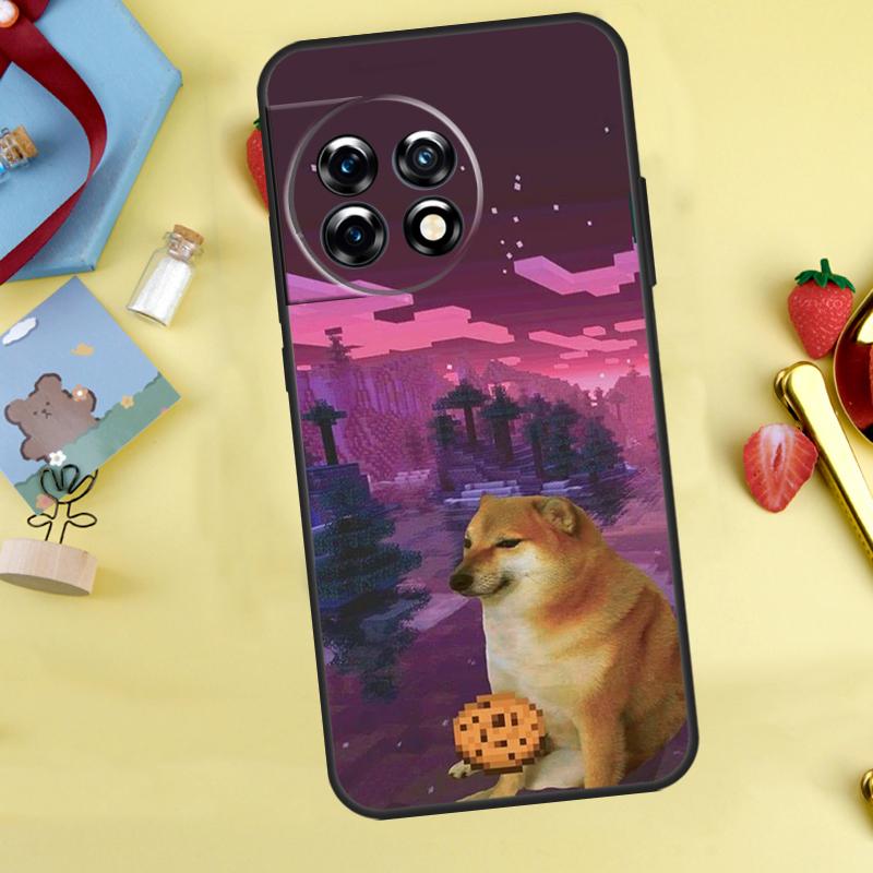 Cheems Doge Meme Funny Doggy Case For OnePlus 15 13 13R 13T 12 12R 11 10 9 10R 10T 8T Nord 5 CE 4 2 3 Lite N20 N30 Cover