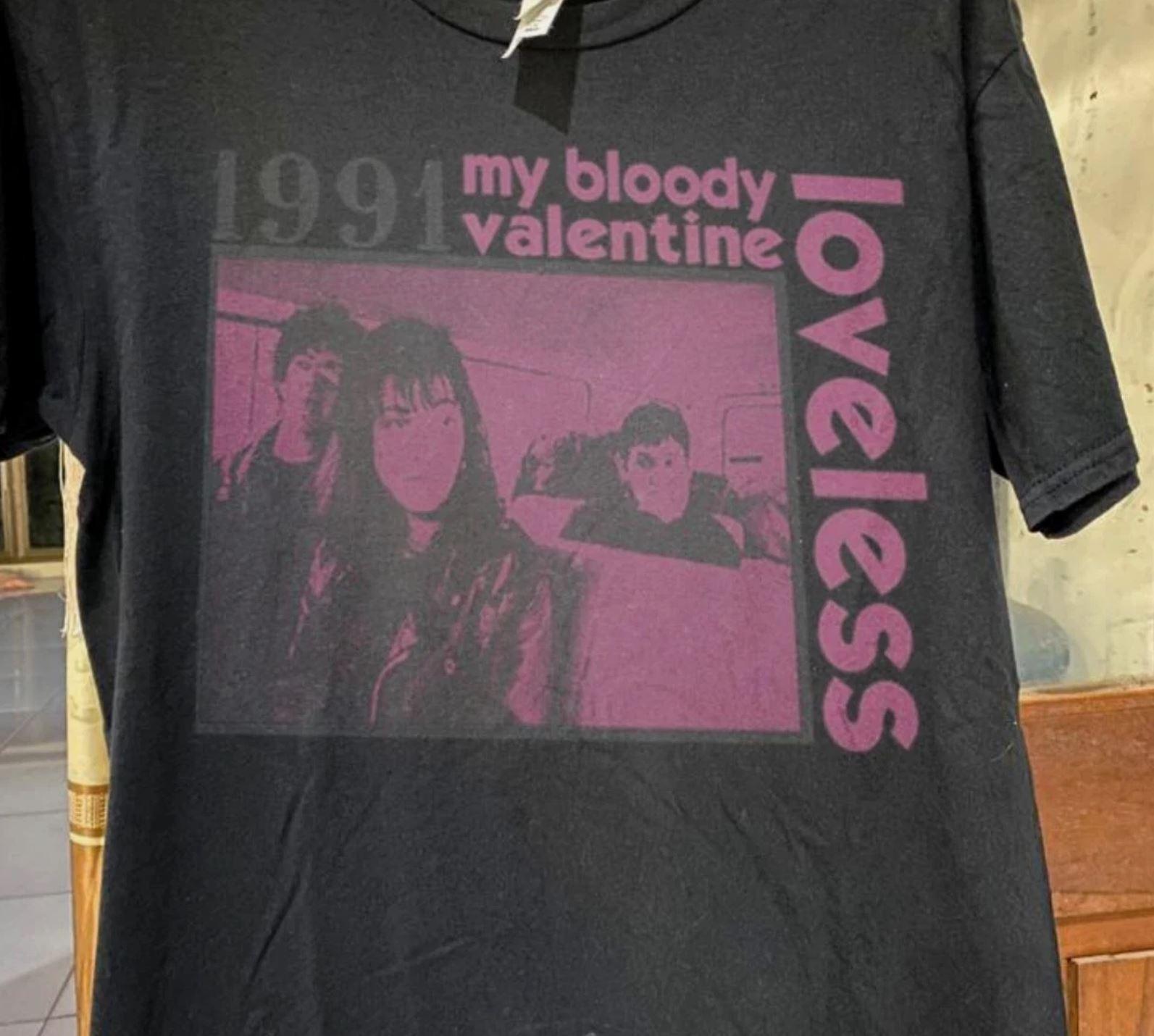 MY BLOODY VALENTINE Loveless Tour Black Unisex T shirt XXL