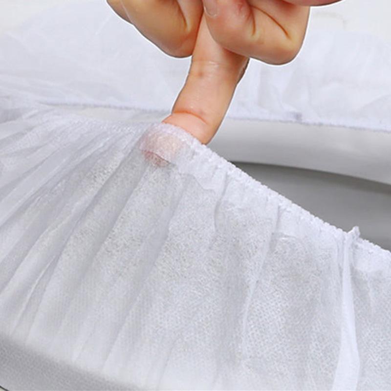 Non-woven Disposable Toilet Seat Cushion Travel Portable Anti-bacterial Toilet Cover Portable Home Waterproof Toilet Ring 30 Pcs