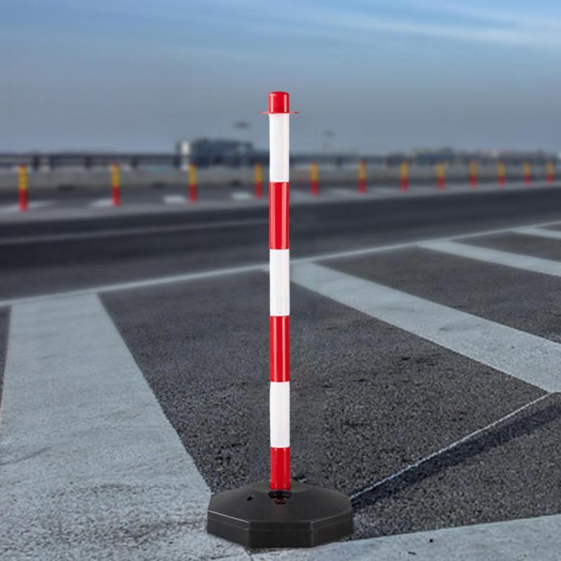 85cm Traffic Cone Barrier Parking Post Portable Traffic Bollard Parking Pole Sideways Construction Lot Road Markers Warning Pile