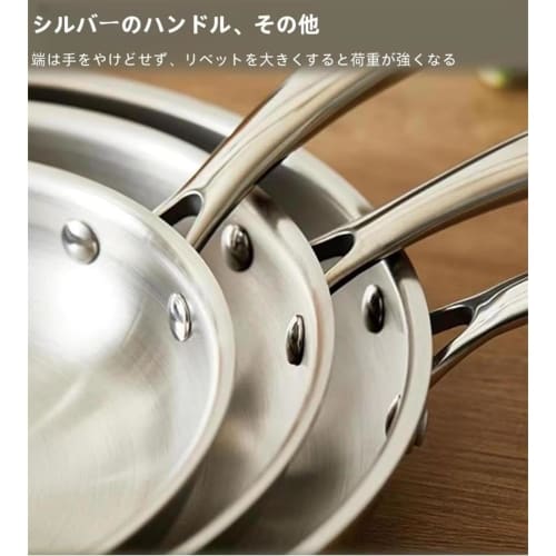 GrnArt Stainless Steel Frying Pan, Non-Stick Frying Pan, Cookware, Non-Stick, Highly Durable, Lightweight, Dishwasher Safe, Easy to Clean, Free of Har