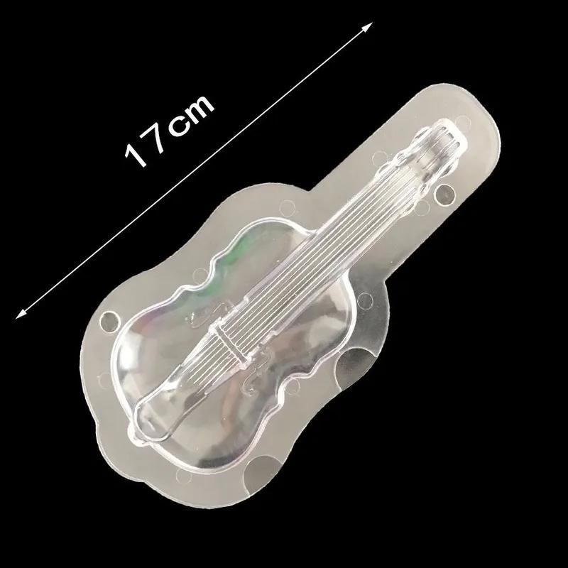 3D forma na čokoládu housle Forma na čokoládu kytara Nástroj na fondánový dort Forma na pečení pro kutily