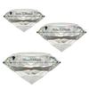 Faceted Cut Clear Crystal Diamond Romantic 60/80/100mm Big Glass Diamond Creativity Crafts Artificial Crystal Diamond