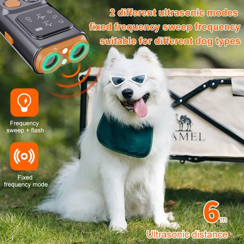 Dog Barking Stopper with HD Display and LED Flashlight To Stop Dogs from Barking