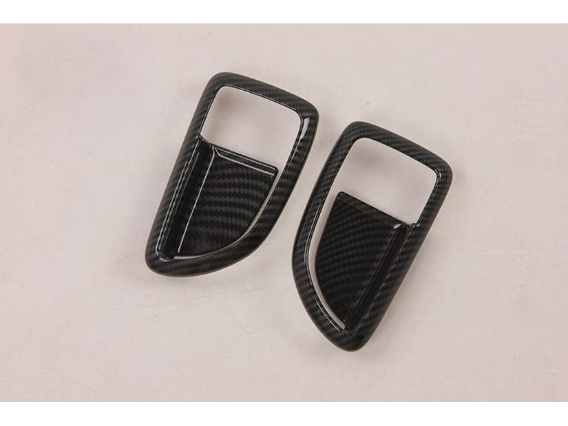 2020 H-1/GRAND STAREX - ABS Black Carbon Fiber Interior Door Handle Trim
