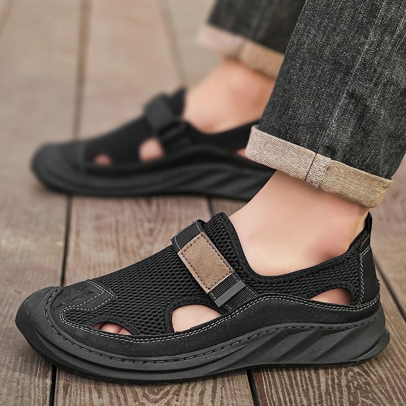 Fashion CYYTL Mens Sandals Casual Shoes Outdoor Summer Slippers Beach Walking Slides Comfort Luxury Designer Leather Lightweight Fashion