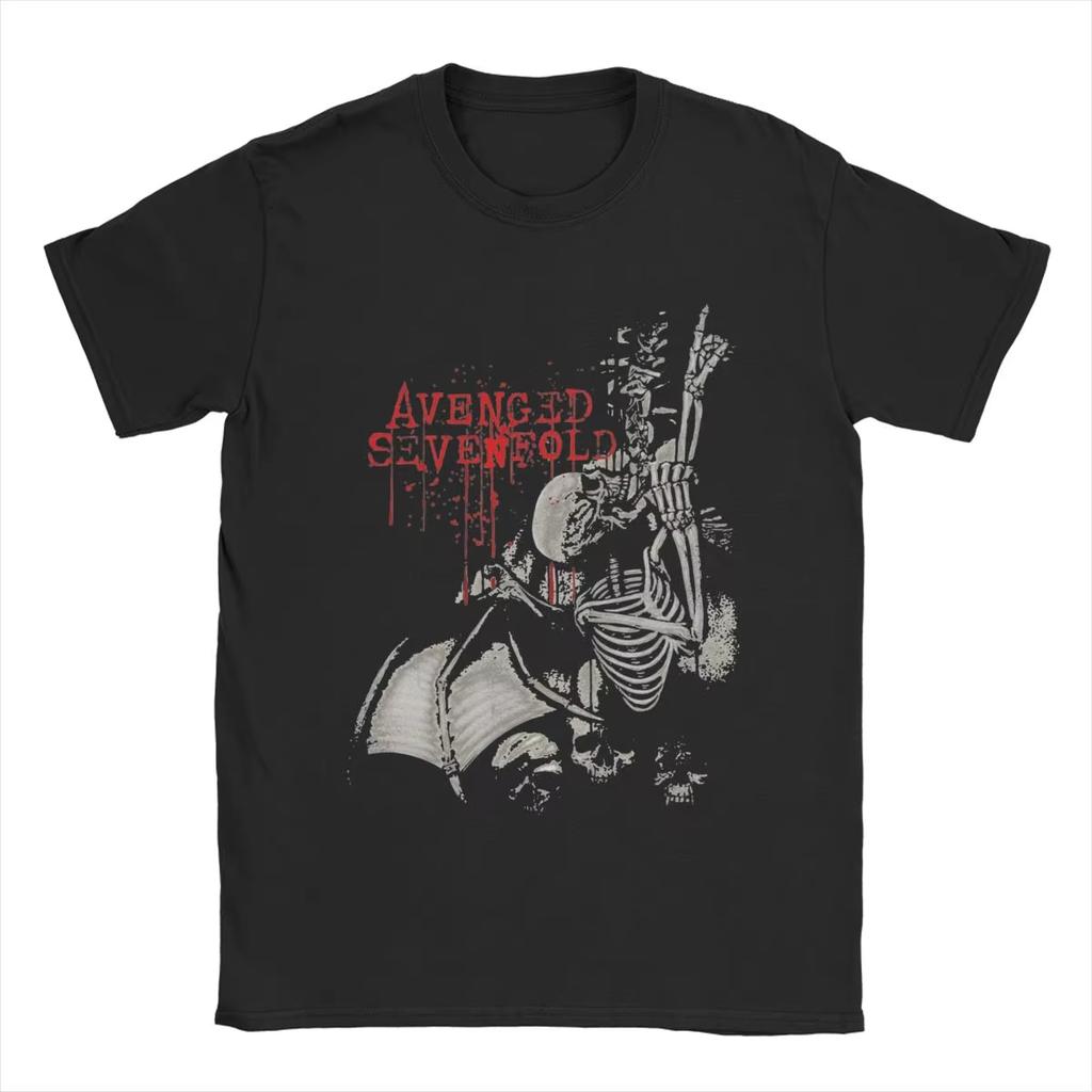 Avenged Sevenfold T Shirts Cotton Unique T-Shirt Round Neck Tees Short Sleeve Clothes Oversize Clothing for Men and Women