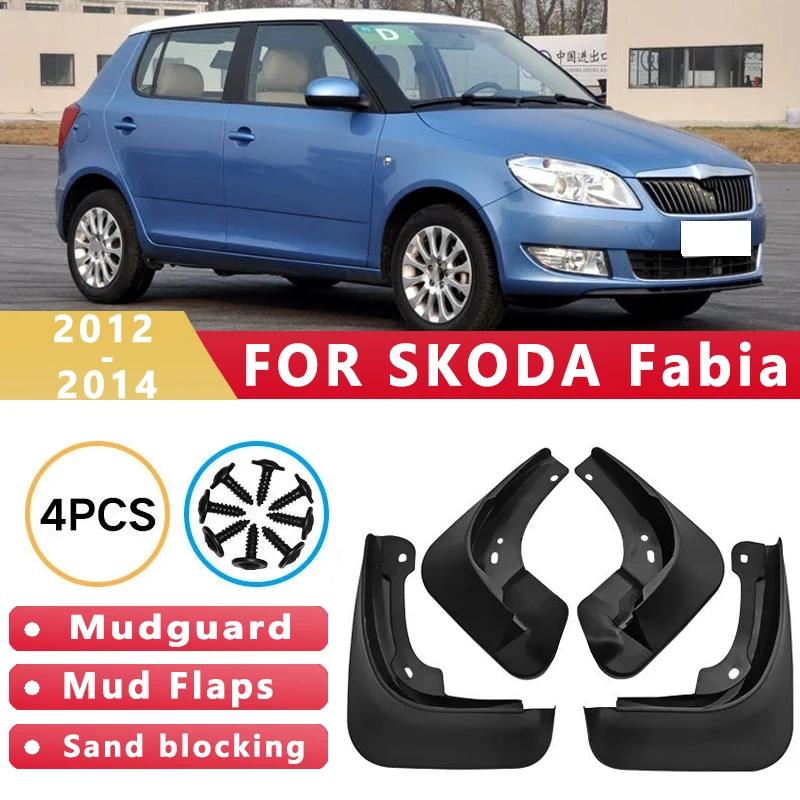 

Mud Flaps Fit for SKODA Fabia 2012-2014 2013 Mudguards Tire Fenders Splash Proof Accessories Wheel Guards 4ps Fabia 2012-2014