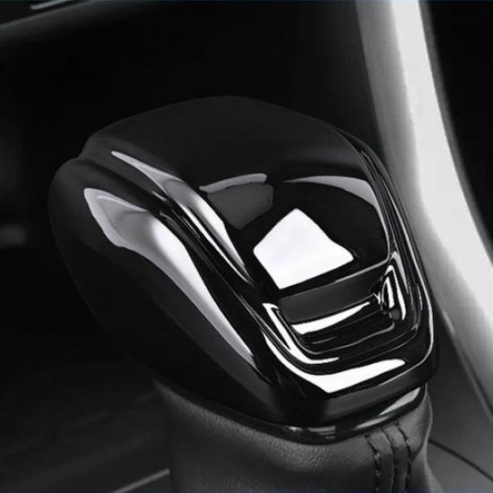 Bright Black Gear Shift Knob Cover 2pc For Toyota Grand Highlander 2024 2025