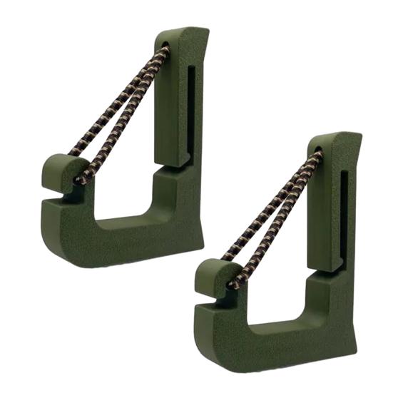 1/2 Bucăți Accesorii cu Cleme Design în Formă de U Fixare prin Agățare Cârlig de Remorcare cu Frânghie Împletită Neagră Reglabilă Clema Reglabilă Convenabilă