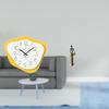 Acrylic Tribal Wall Clock Modern African Lady Timepiece Silent Ornament Sculpture Figurine