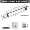 Self-Adhesive Towel Holder No Drilling Stainless Steel Guest Towel Holder Easy To Install for Hanging Bathroom Wall Guest Toilet