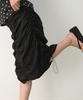 Ronron Sleeveless Shirring Dress Black