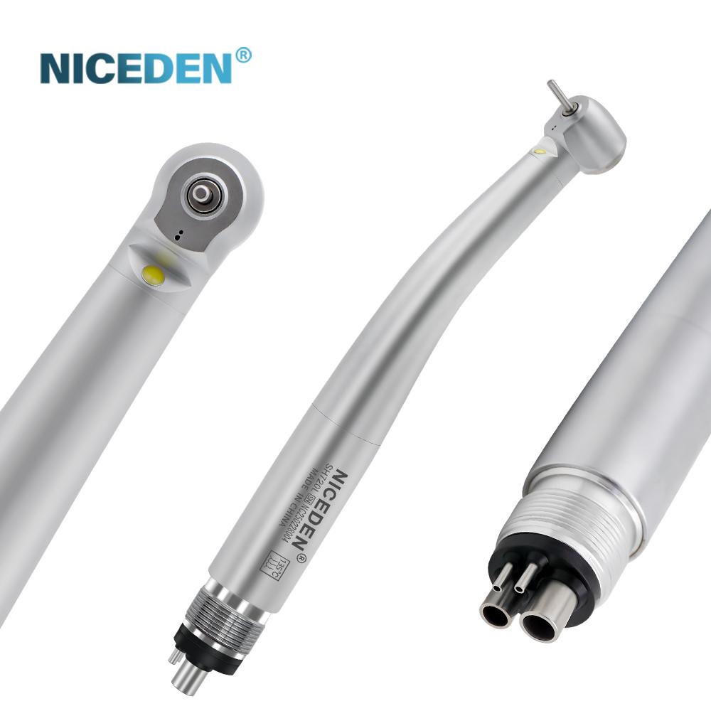 Niceden Dentální násadec LED Dentální vysokorychlostní násadec Turbíny zubního vybavení