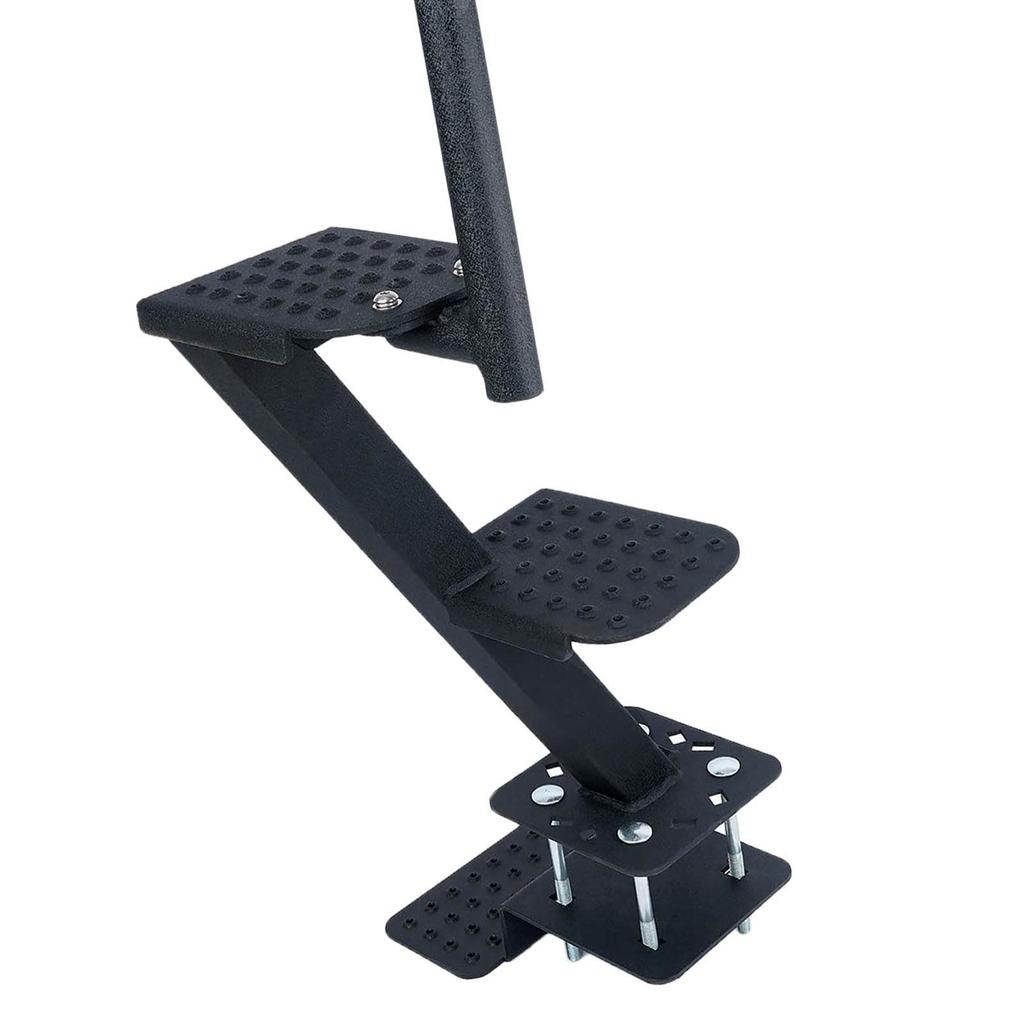 Boat Trailer Step Carbon Steel 2 Steps Anti Slip Universal Trailer Tongue Step with Handle