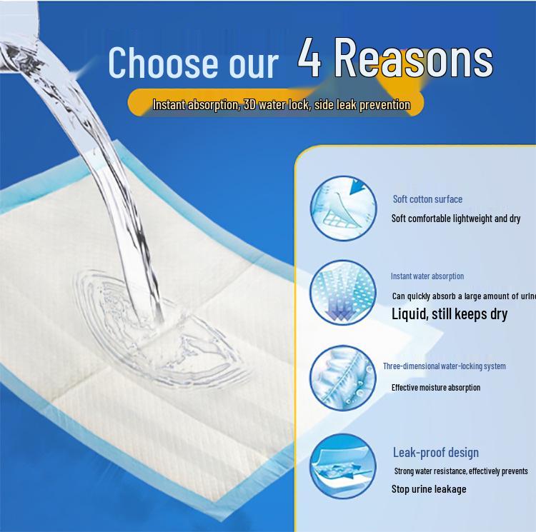 Thick Plus Size Waterproof Adult Care Pads for Elderly and Postpartum Use