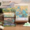 Xian Porcelain Hand-Cranked Desk Calendar: Rivers & Mountains Design, Office Ornament & Creative Gift