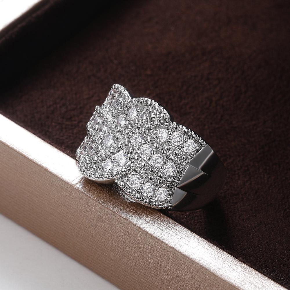 New 2022 New Trend Wedding Rings for Women Crystal/Blue CZ Anniversary Party Female Finger-ring Luxury Wide Finger Jewelry