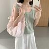 Leichte Gepunktete Plissee-Tasche Koreanischer Stil Nylon Umhängetasche Spitze Umhängetasche Outdoor