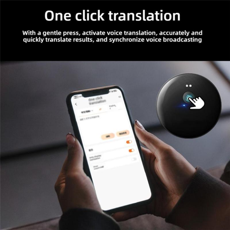 B03B-AI 102 Intelligent AI Mobile Assistant 50 Languages Bluetooth Voice Translator Audio Photo Recognition Translation
