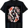 Koi Fish Cherry Blossom  Floral Sakura T-Shirt