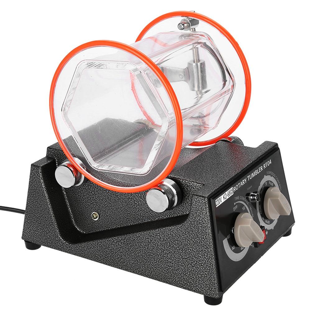 Rotary Tumbler Jewelry Polisher Machine Polishing Bead Cleaner KD-6808