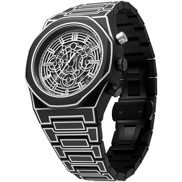 D1 Milano Polychrono Sketch Black Chronograph PHBJ14 Wrist Watch