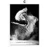 Ballet Girl Dance Fog Window Wall Art Canvas Painting Vintage Black White Posters Prints Pictures For Living Room Home Decor