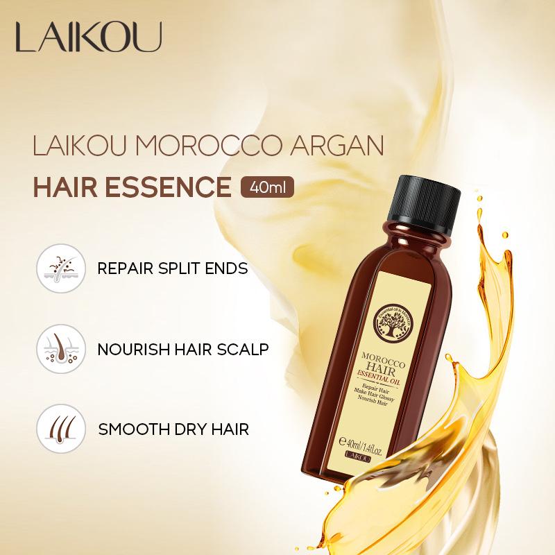Moroccan Hair Oil Improves Irritated, Brittle and Split Hair, Nourishes Roots and Scalp Care