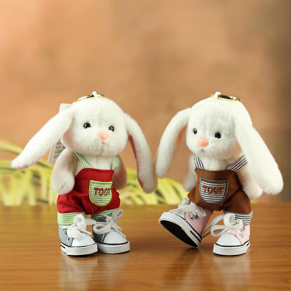 Plush Bunny Keychain With Movable Joints For Kids And Collectors