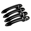 1 Set Glossy Black Smart Door Handle Cover Trim Fit for Maserati Ghibli Sedan 2014-—L49A