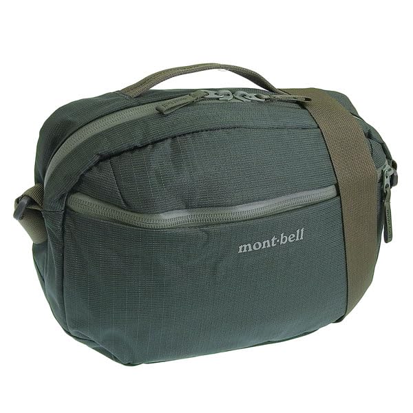 mont-bell tough pouch l shoulder bag nylon dark green travel 1133452