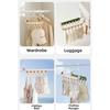 Removable Windproof Hanger Foldable Hanging Socks Organizer Fabric Clothing Clip  Indoor Use