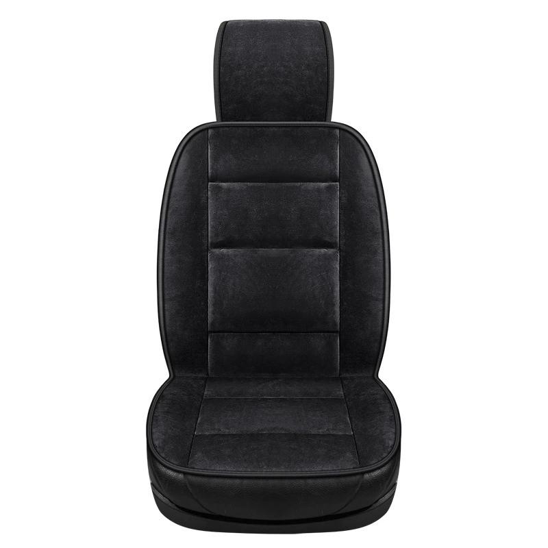 Universal Car Seat Cover Short Pile with Lumbar Support Four Season Car Seat Protector Pad & Cushion