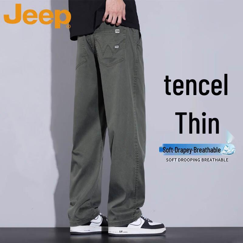 JEEP Men s Lightweight Tencel Straight Fit Casual Pants 29