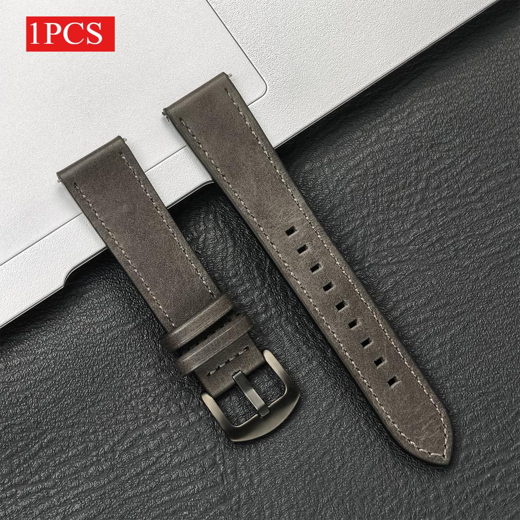 2Pcs 20mm Leather Breathe Strap for Samsung Galaxy Watch 7 6 5 4 40/44mm 6Classic 5Pro 22mm Band for Huawei GT5 3 4Pro Watchband