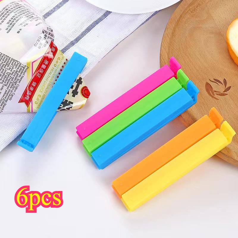 

3/6 шт. Зажим для запечатывания пищевых продуктов Запаивающий зажим Свежие пакеты Запаянные пакеты Зажим для пластиковых пакетов Креативное запечатывание пищевых продуктов 6pcs