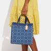 Coach Field 30 Large Capacity Water Ripple Removable Shoulder Strap Fabric Tote Bag Shopping Crossbody Shoulder Handbag Women Tote CA108-B4UDF