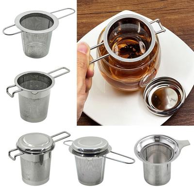 Stainless Steel Mesh Tea Infuser with Lid Coffee Filter Tea Strainer Tea Bag Diffuser Multi-functional Leaf Spice Filter Kitchen