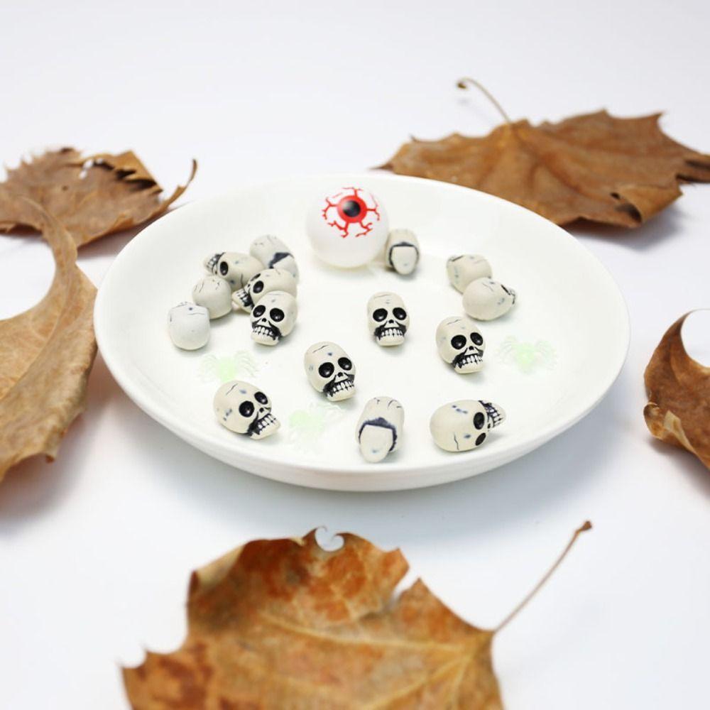 10pcs Funny Mini Skull Thick Skull Model Toy Durable Skull Props  Home