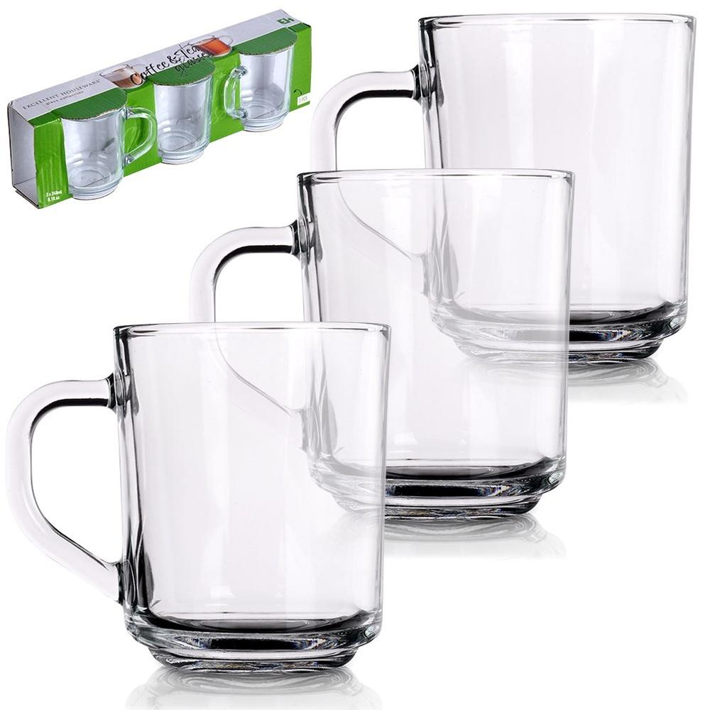 Coffee and tea glasses 230 ml 3 pcs.