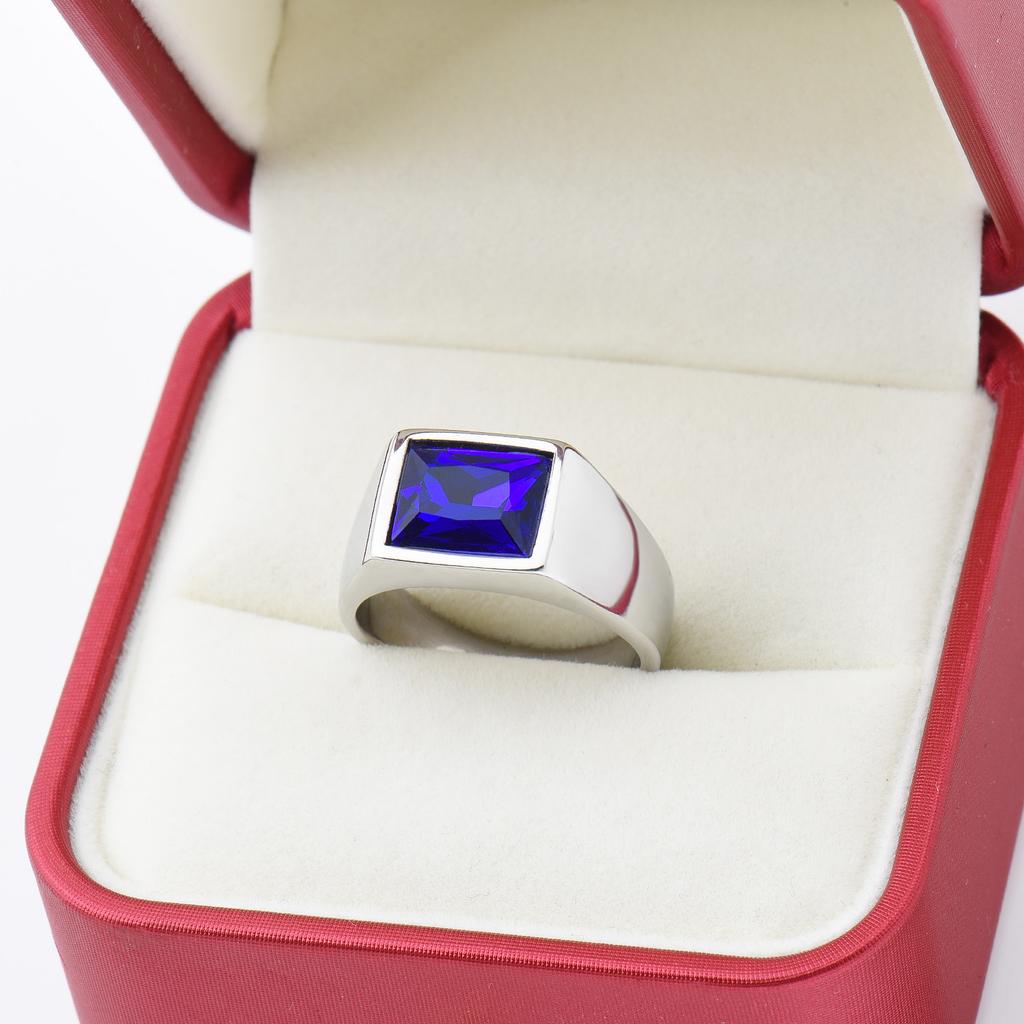 R3363 1 Stück Herren/Damen Zirkon Stil Hochzeit Titanstahlring, Herren 316L Edelstahl leicht und kompakt Ringe