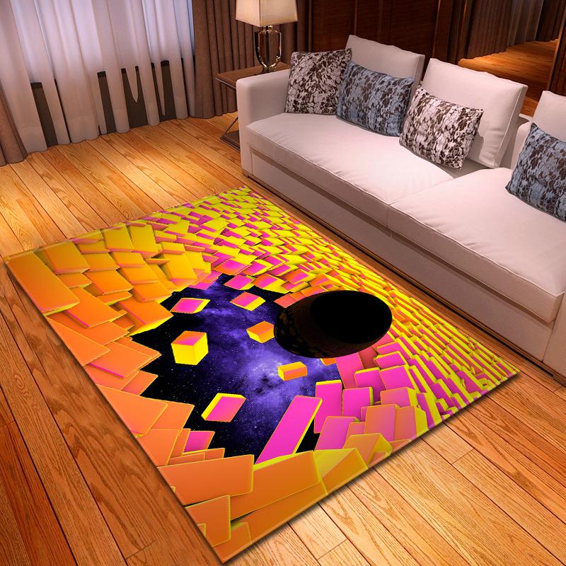 Creative 3D Lego Living Room Carpet Bedroom Dining Room Floor Mat Dimensions
