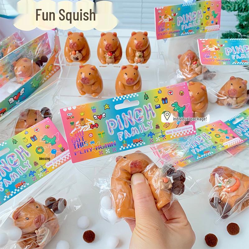 Celebrity Capybara Stress Relief Squishy Toy: Soft, Slow Rebound for Venting and Creativity