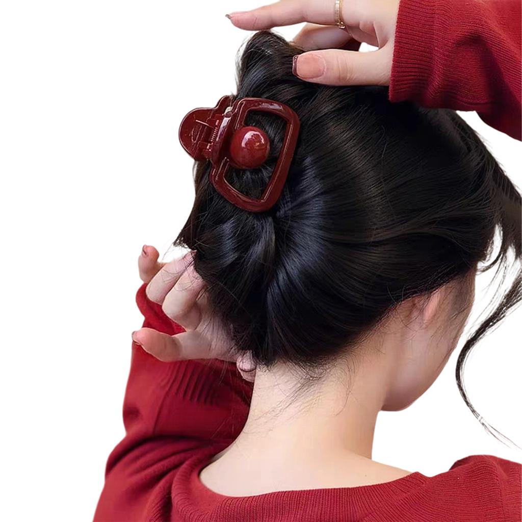 Elegant Acrylic Hair Claw Clip for Women Fashionable Barrettes Secure Ponytail Holder for Daily Use and Special Occasion