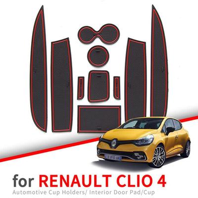 Pro Renault Clio 4 protiskluzová rohožka do dveří, drážka do dveří, protiskluzová podložka, interiérové ​​doplňky pro styling automobilů, podložky pod tácek