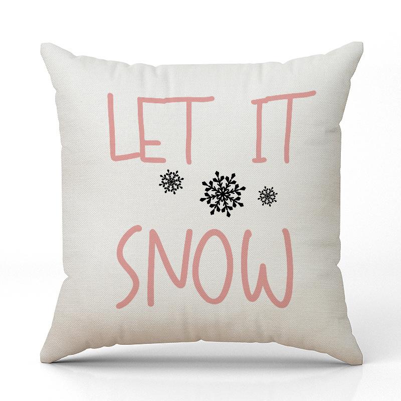 

Новая розовая рождественская елка олень рождественская наволочка льняная наволочка с принтом праздничное украшение для дивана наволочка